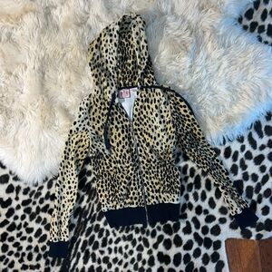 RARE juicy couture cheetah print velour jacket 🐆🤍